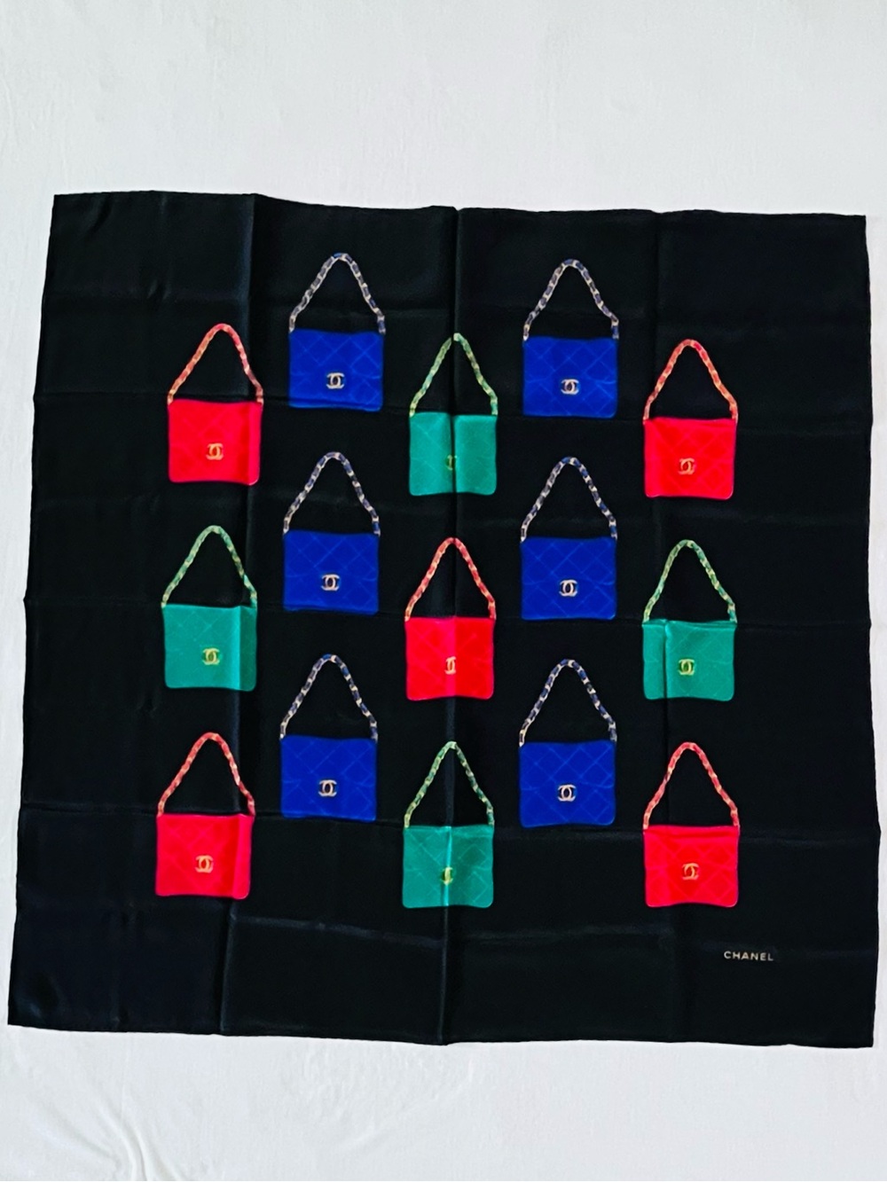 CHANEL Vintage Silk Scarf